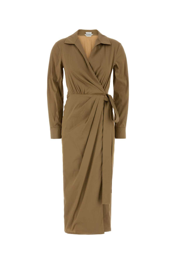 Max Mara 75% Cotton dress in beige