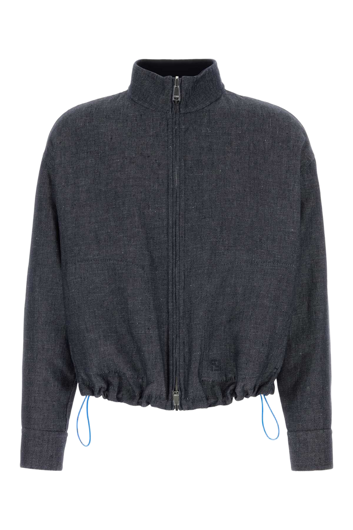 Denim Reversible Jacket Dark Blu Giacche E Gilet