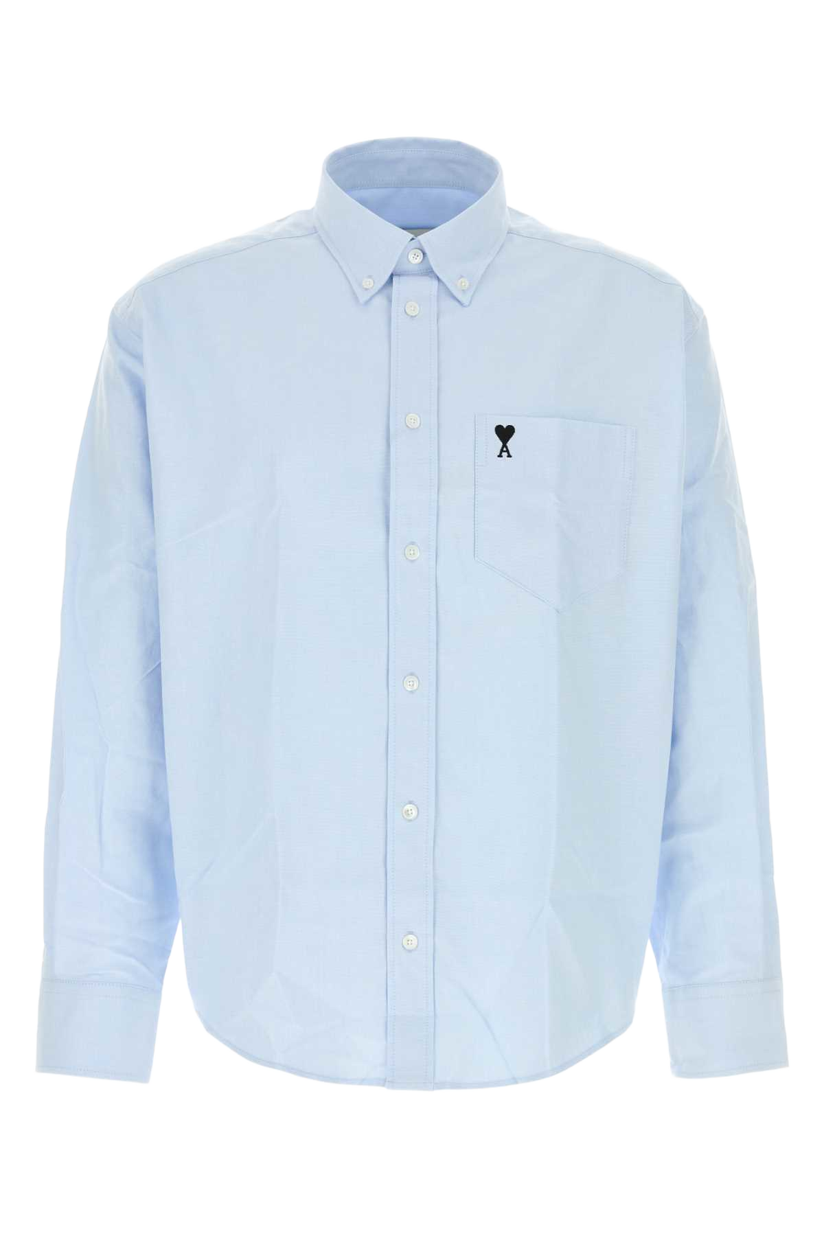 Light Blue Oxford Shirt Bleuciel Exterior: Cotton Camicie