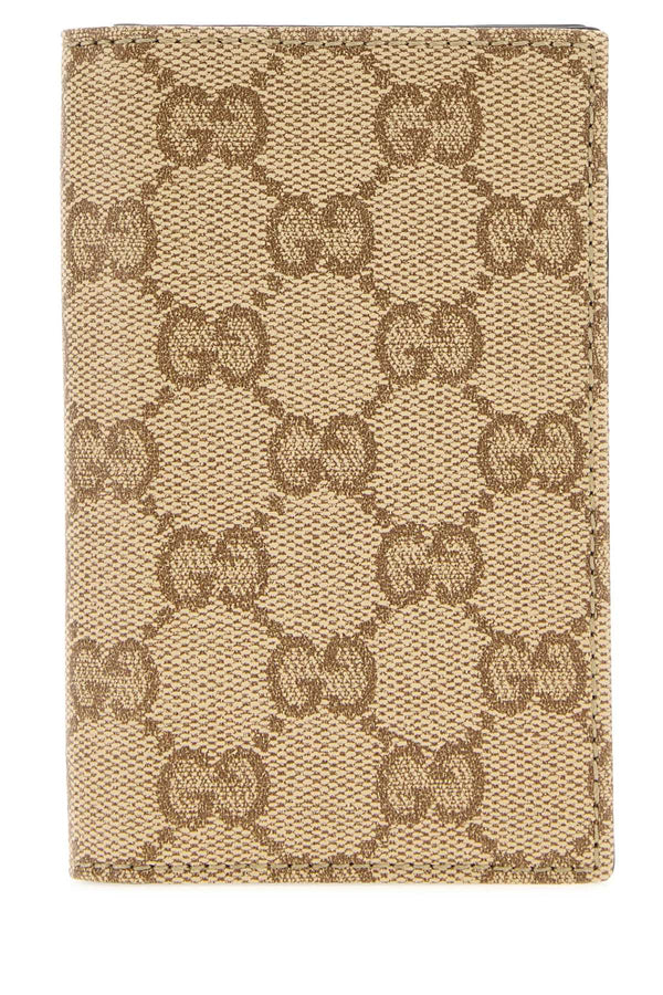 Gucci Card 45% Cotton card case in beige