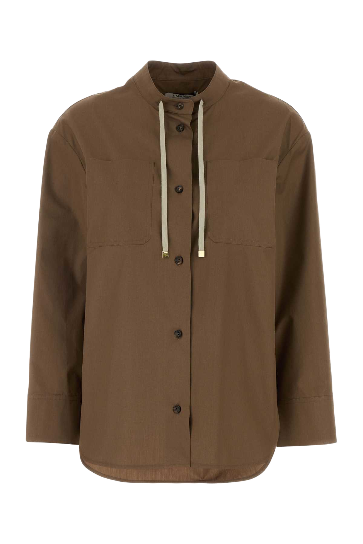 Brown Poplin Mali Shirt Nocciola Exterior: Cotton Camicie