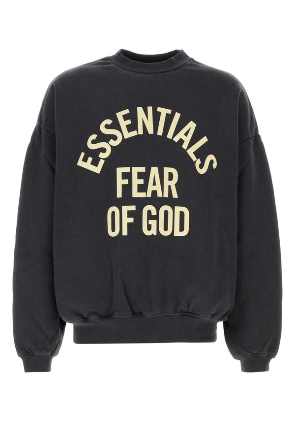 Fear Of God Essential Apparel 100% Cotton sweatshirt in black