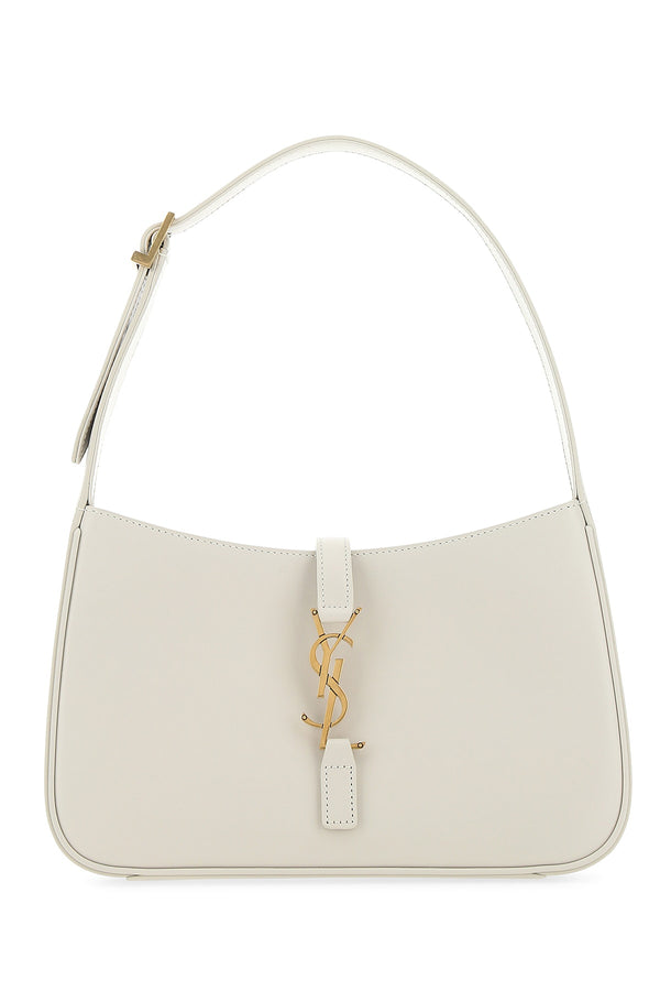 Saint Laurent 100% leather shoulder bag in beige