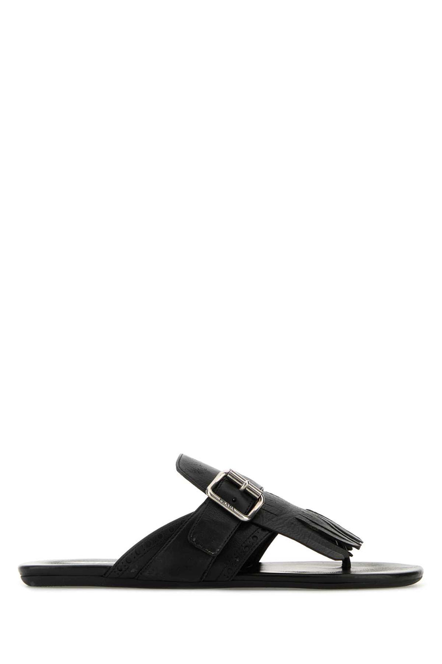 Prada Donna 100% calf leather flat in black