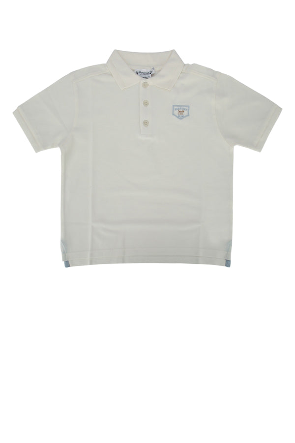 Bonpoint 100% organic cotton polo in white
