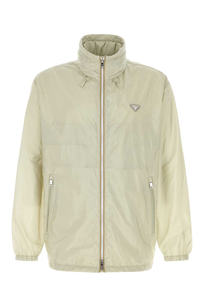 Sand Re-Nylon Windbreaker Talco+cammello Giubbini