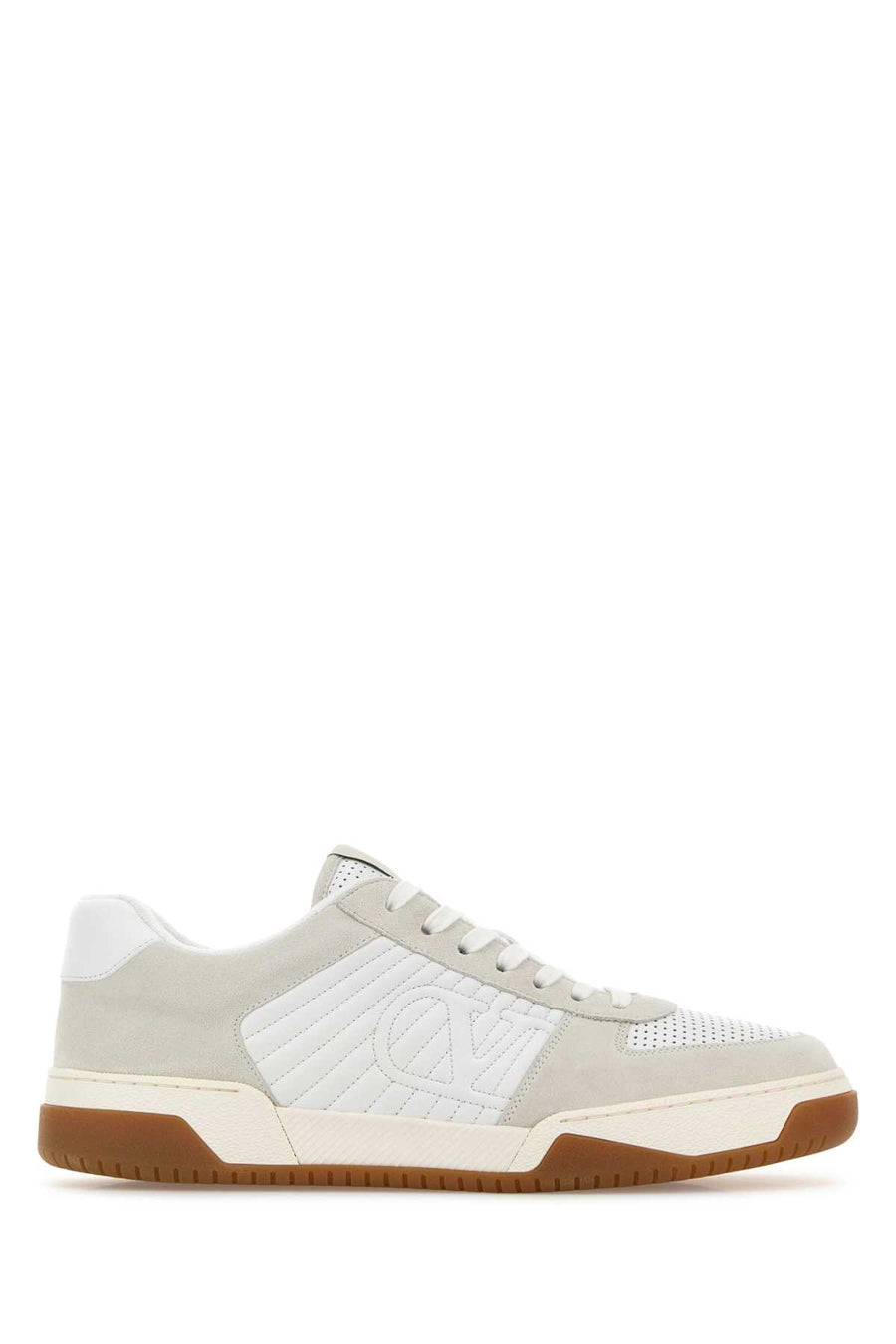 Valentino Garavani Spliced calf leather sneaker in white
