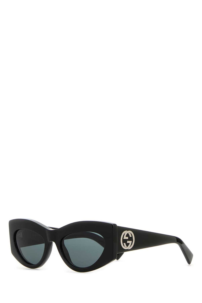 Black Acetate Sunglasses Blackblacksmoke Exterior: Occhiali Da Sole