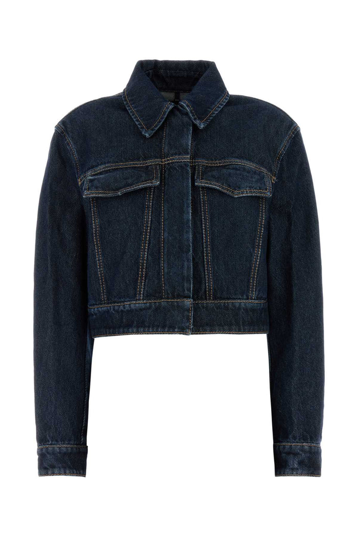 Denim Bormio Jacket Blu Notte Exterior: Cotton Giubbini