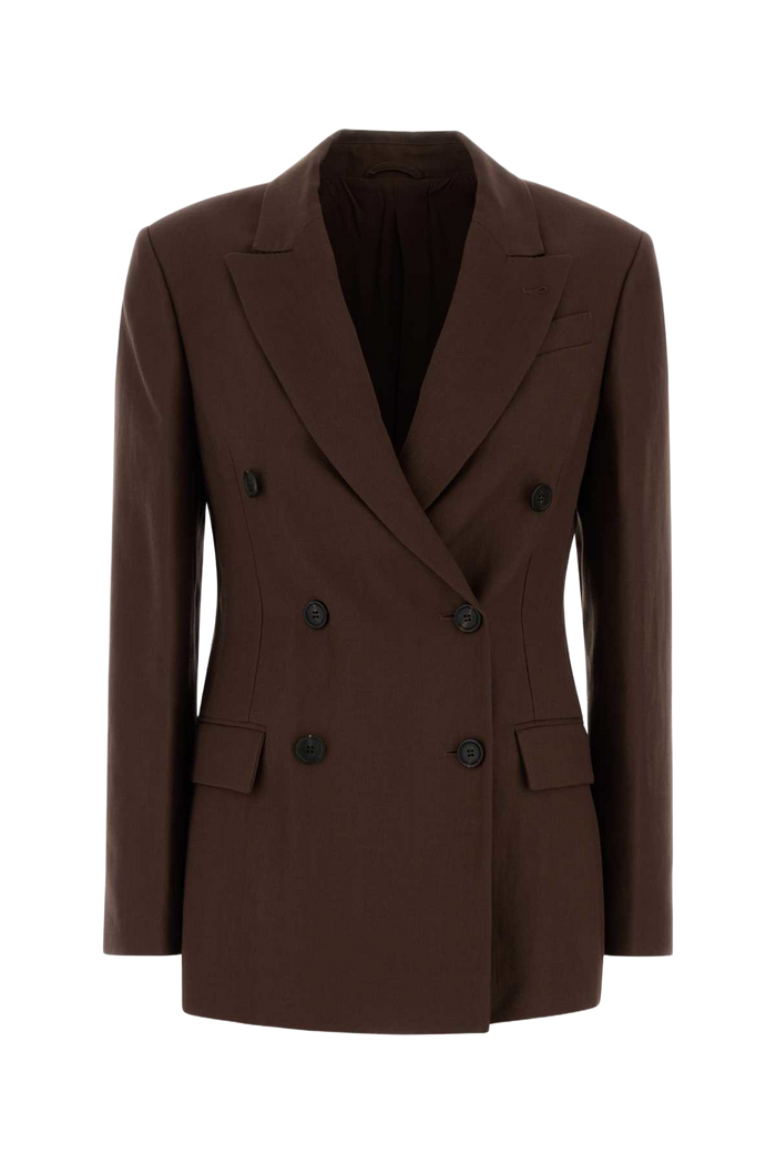 Brown Jersey Blazer C9284 Giacche E Gilet