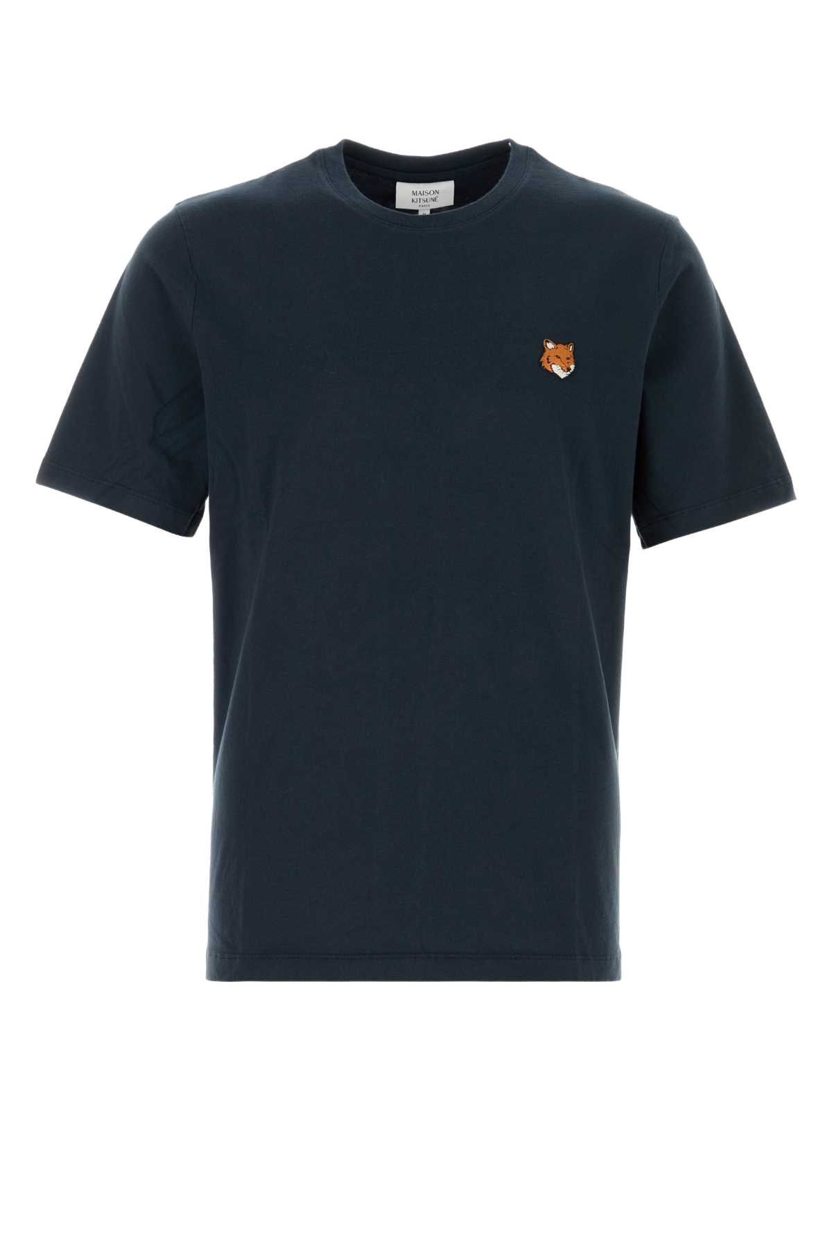 Dark Blue Cotton T-Shirt Classicnavy Exterior