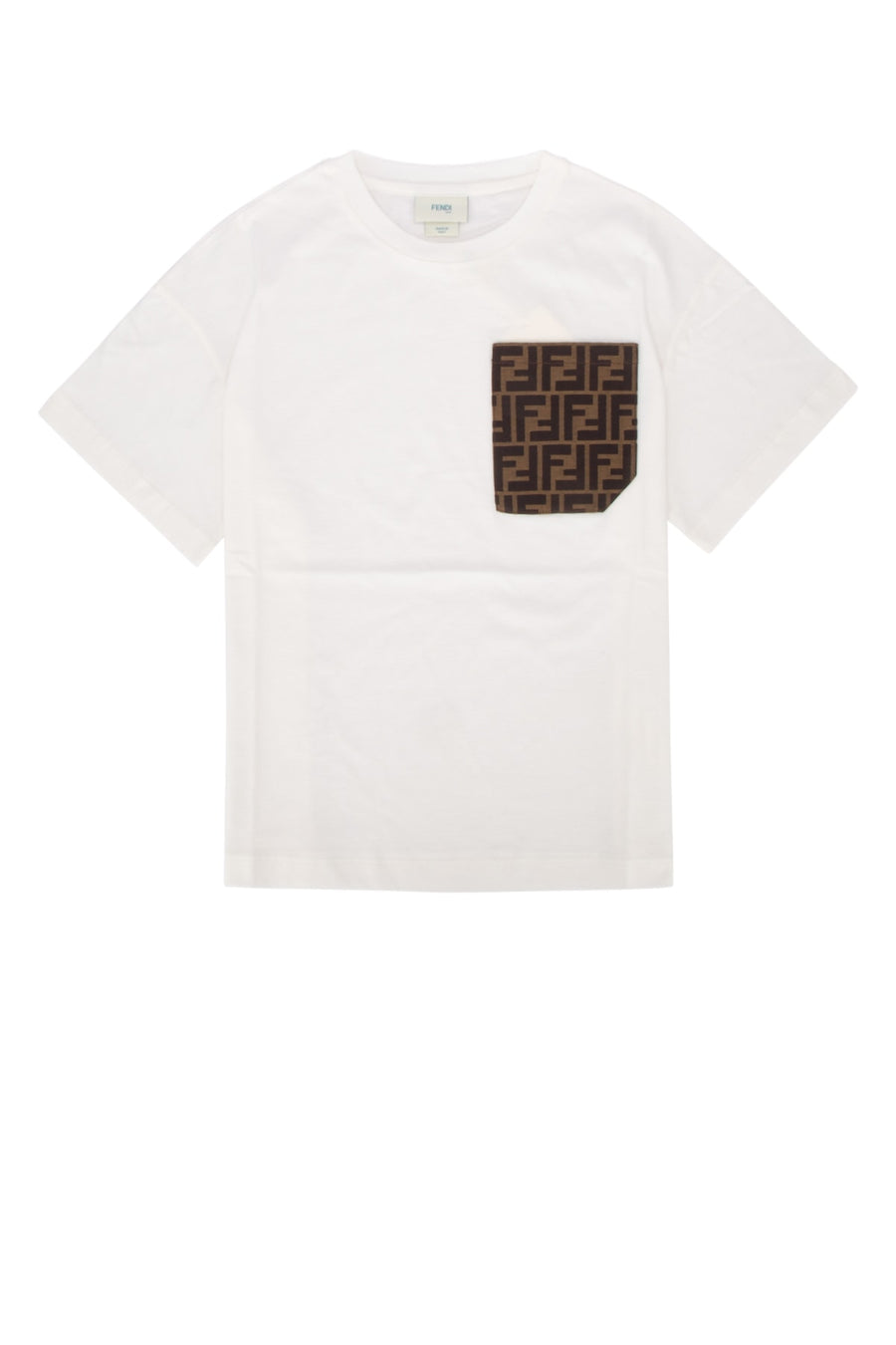 Fendi Kids Jersey 100% Cotton t-shirt in white