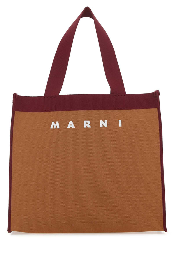 Marni Mano 100% Polyester tote bag in brown