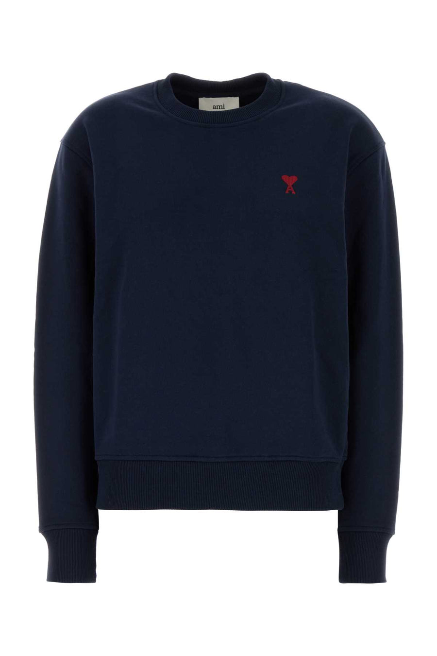 AMI Paris 99% Organic cotton sweatshirt in navy