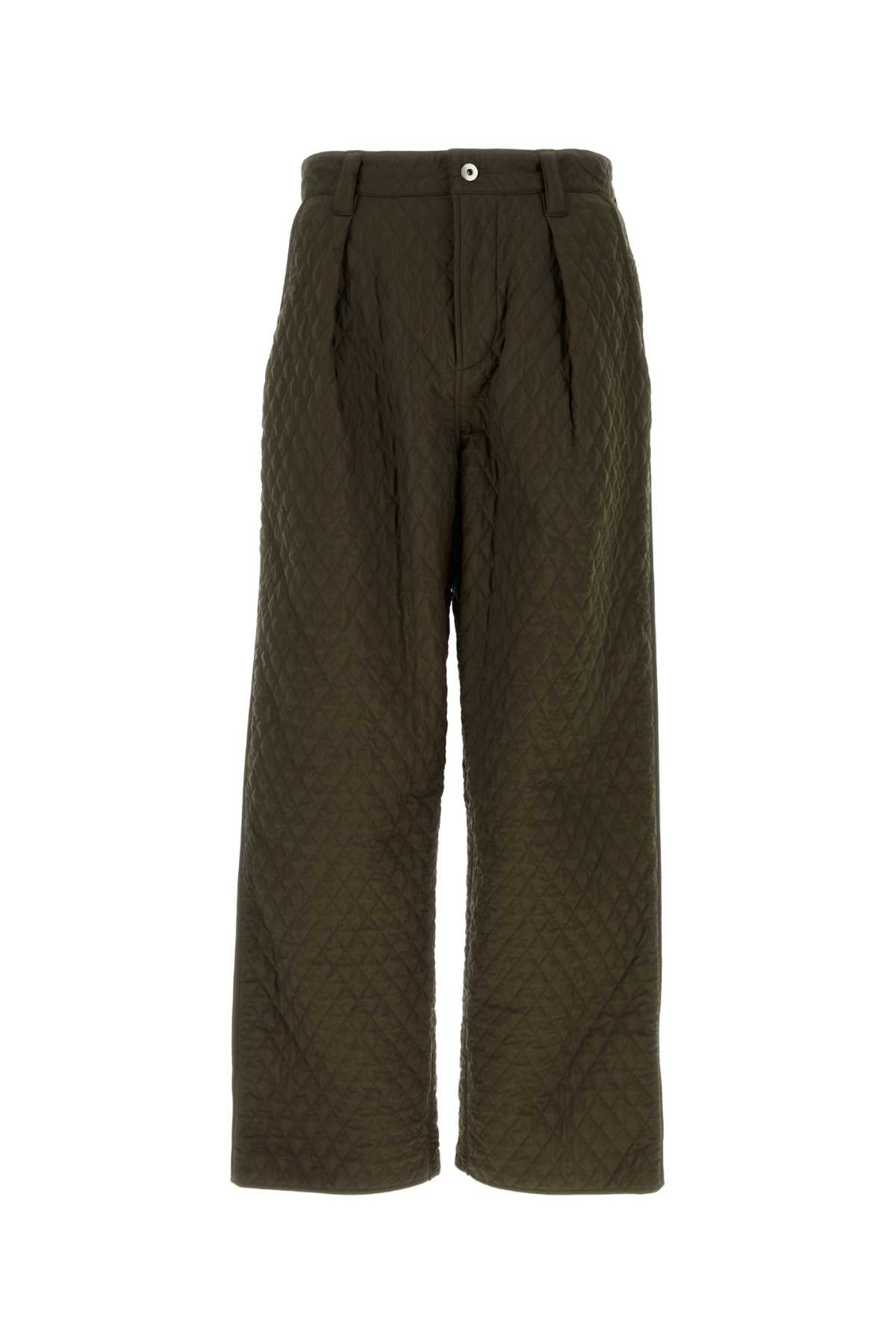 Army Green Nylon Pant Loch Pantaloni