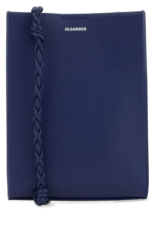 Jil Sander Exterior: 100% Calf leather clutch in navy