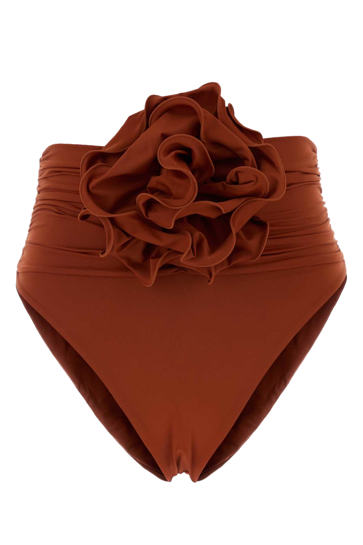 Brick Stretch Nylon Bikini Bottom Orange Costumi Da Bagno