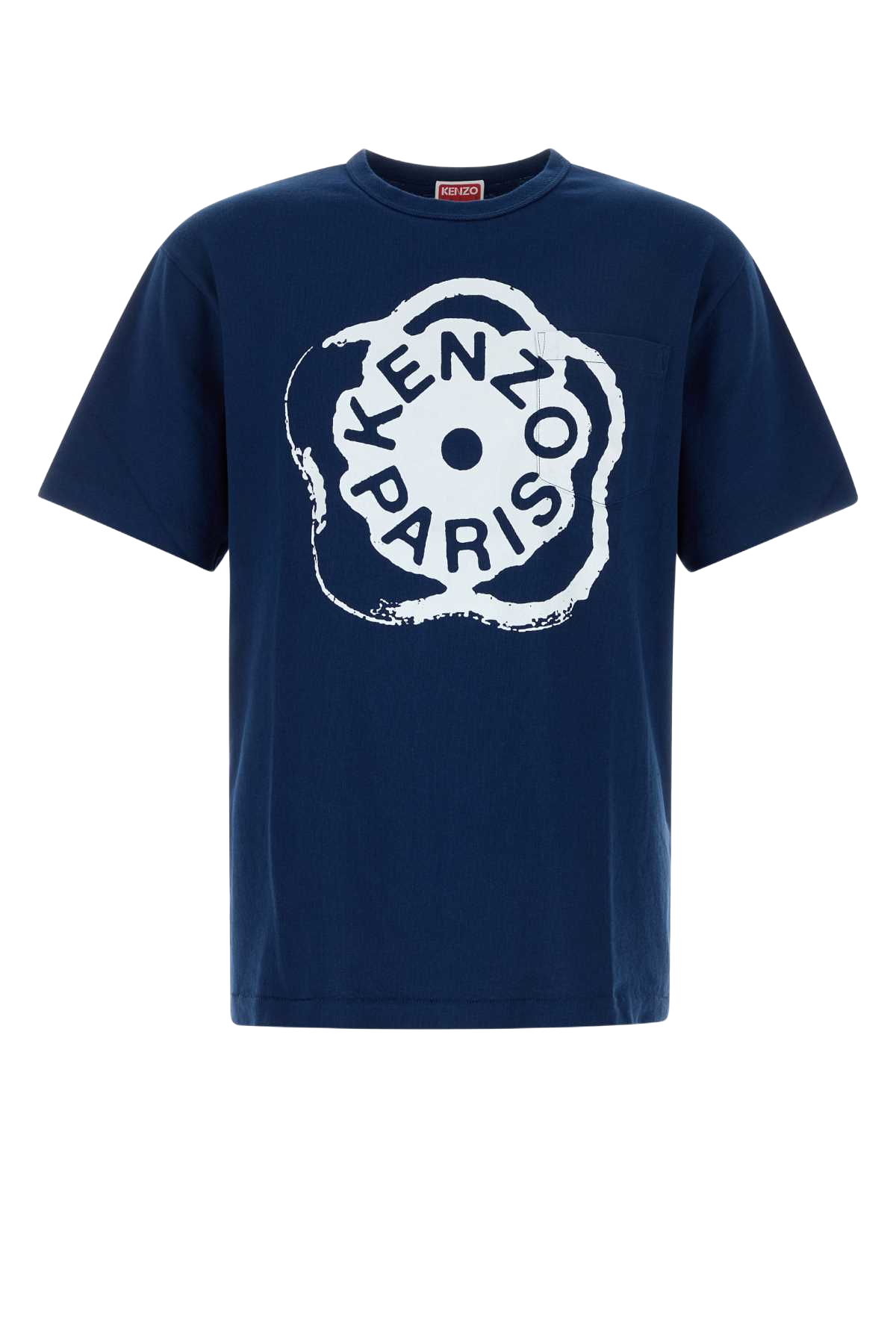 Navy Blue Cotton T-Shirt Deepseablue Exterior: Pantaloni