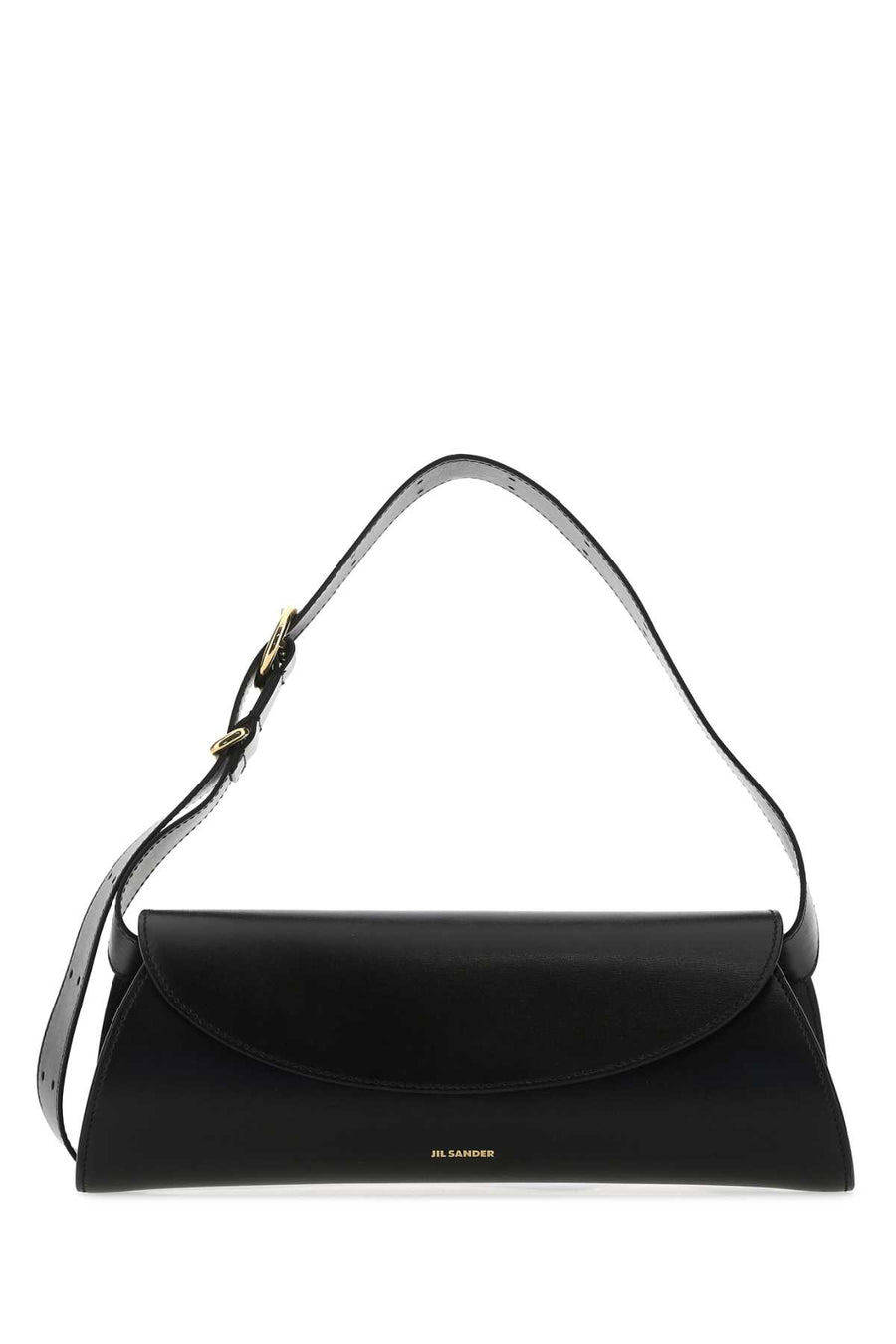 Jil Sander 100% Bovine Leather; Lining: 100% Ovine Leather shoulder bag in black
