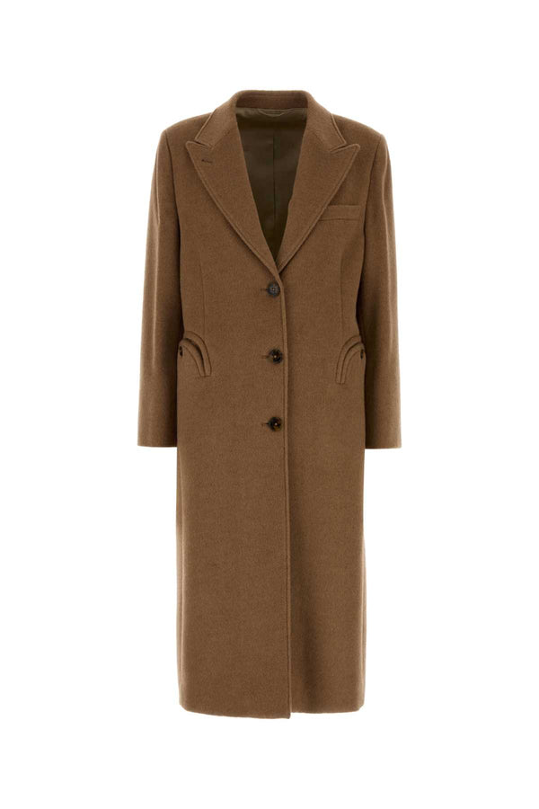 Blaze Heck Exterior: 100% Camel; Lining: 100% Viscose coat in camel