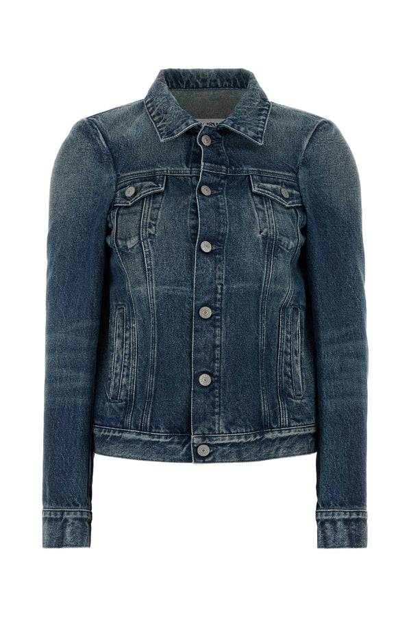MM6 Maison Margiela 100% Cotton denim jacket in blue