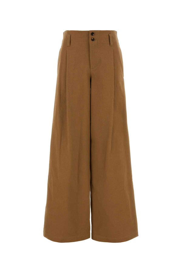 Chloé 100% Cotton trousers in brown