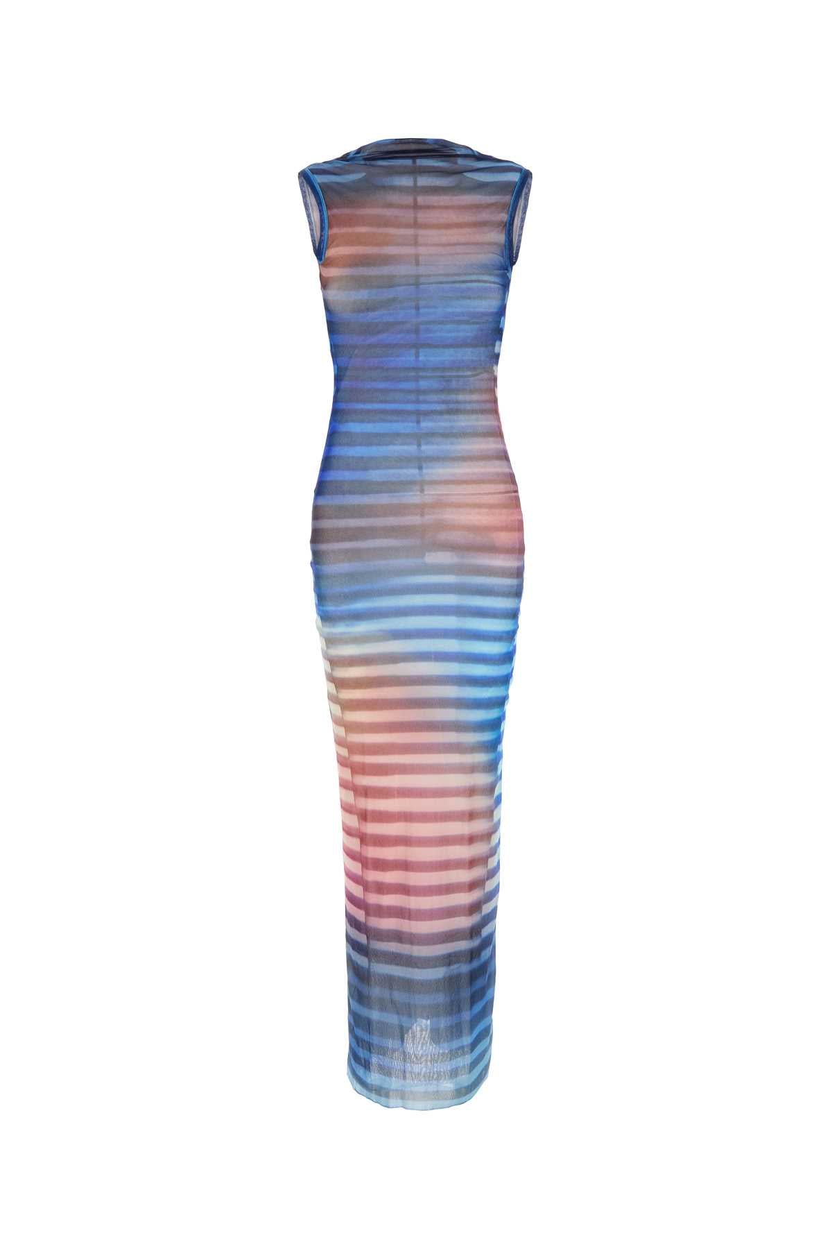 Printed Tulle The Air Dress Lightbluebluepeach Exterior: Nylon Lining: Abiti