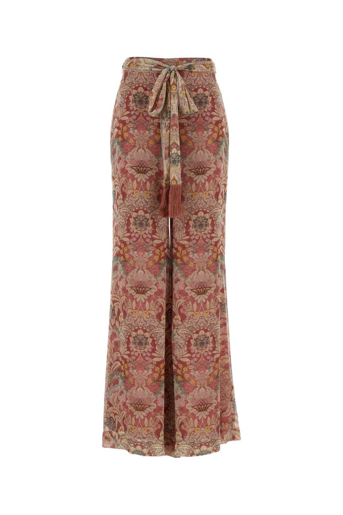 Rustfloral Viscose Pantaloni