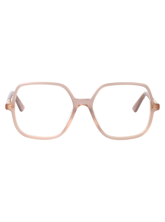 Ch0368o Beige-beige-transparent Acetate Optical