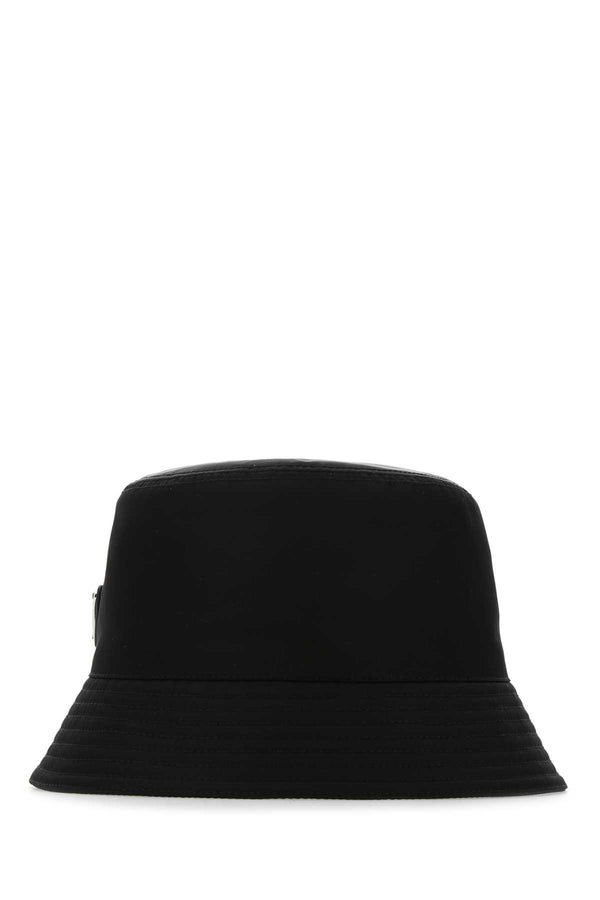 Prada CAPPELLI 100% recycled polyamide bucket hat in black
