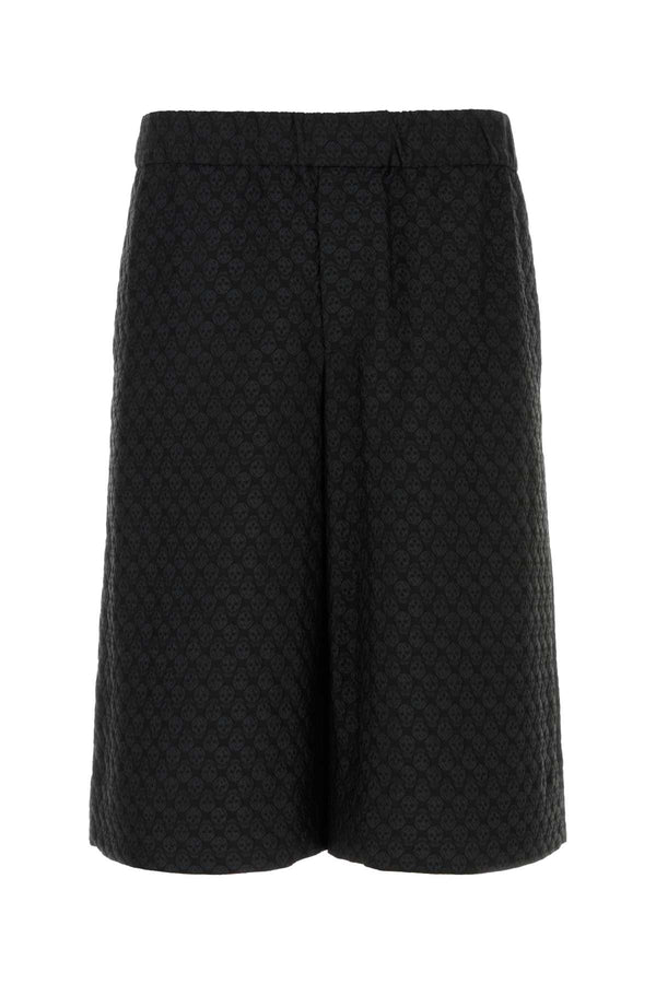 Alexander McQueen Pyjama 78% Viscose bermuda shorts in black