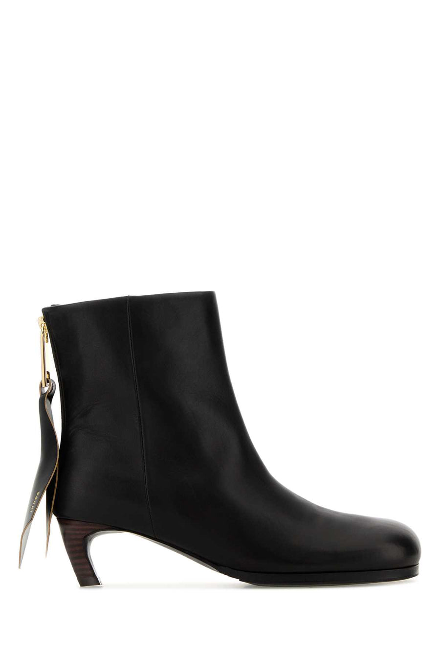 Sacai Exterior: 100% Bovine leather; Interior: 100% Leather; Sole: Rubber boot in black