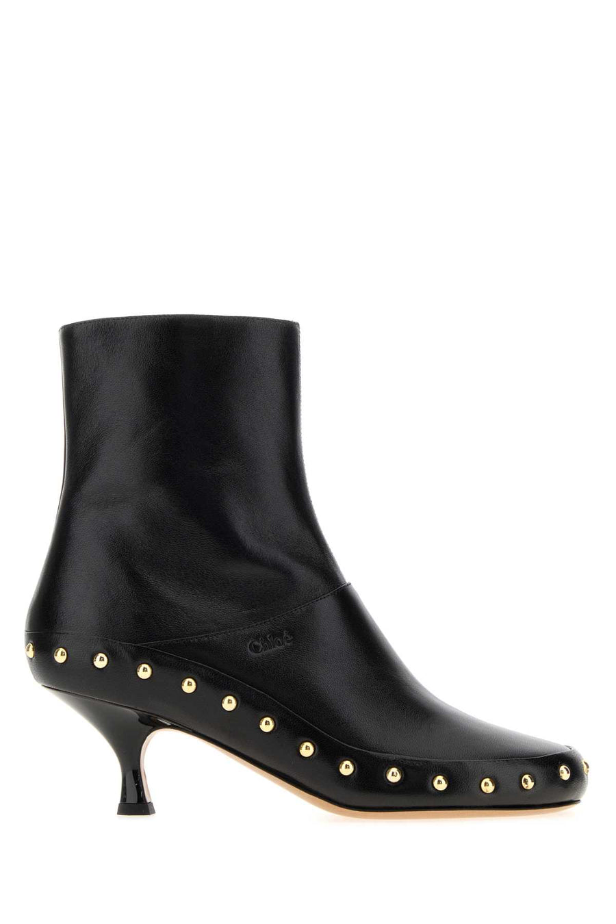 Chloé Exterior: 100% Leather boot in black