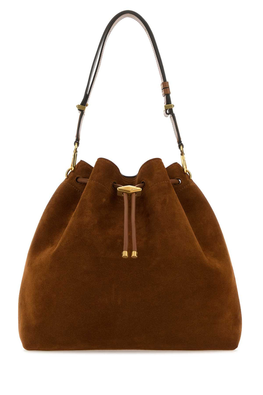 Caramel Suede Bon Bucket Bag Tangold Calf Brass Borse A Mano