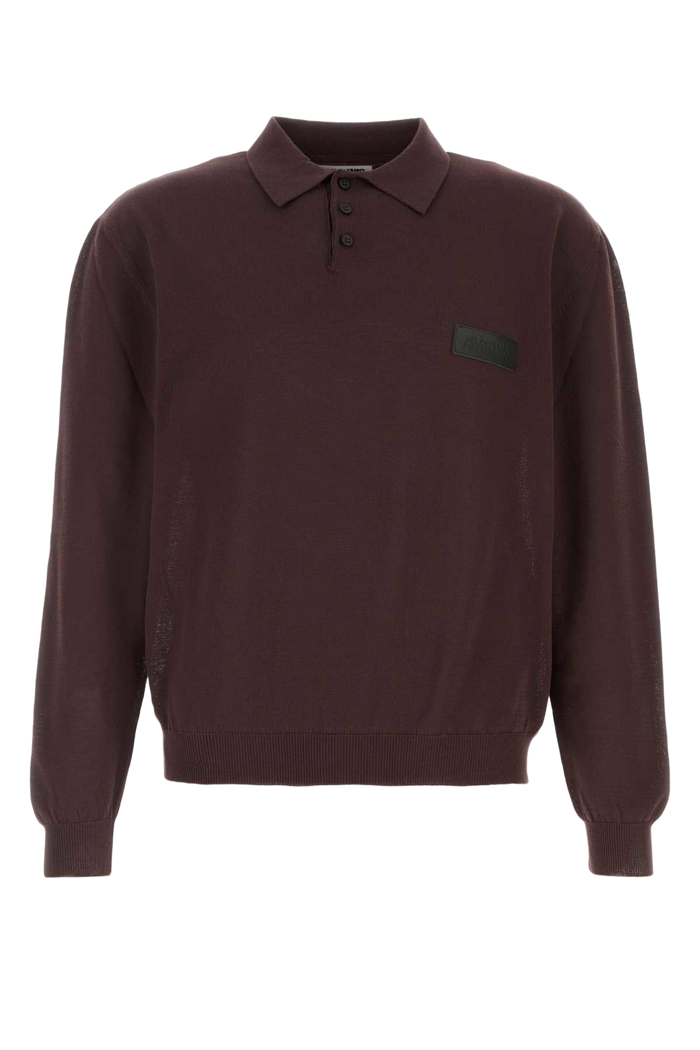 Purple Cotton Classic Polo Shirt 07_brown Exterior