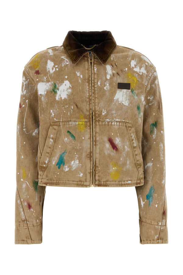 Moschino Exterior: 100% Cotton; Lining: 76% Cotton jacket in beige