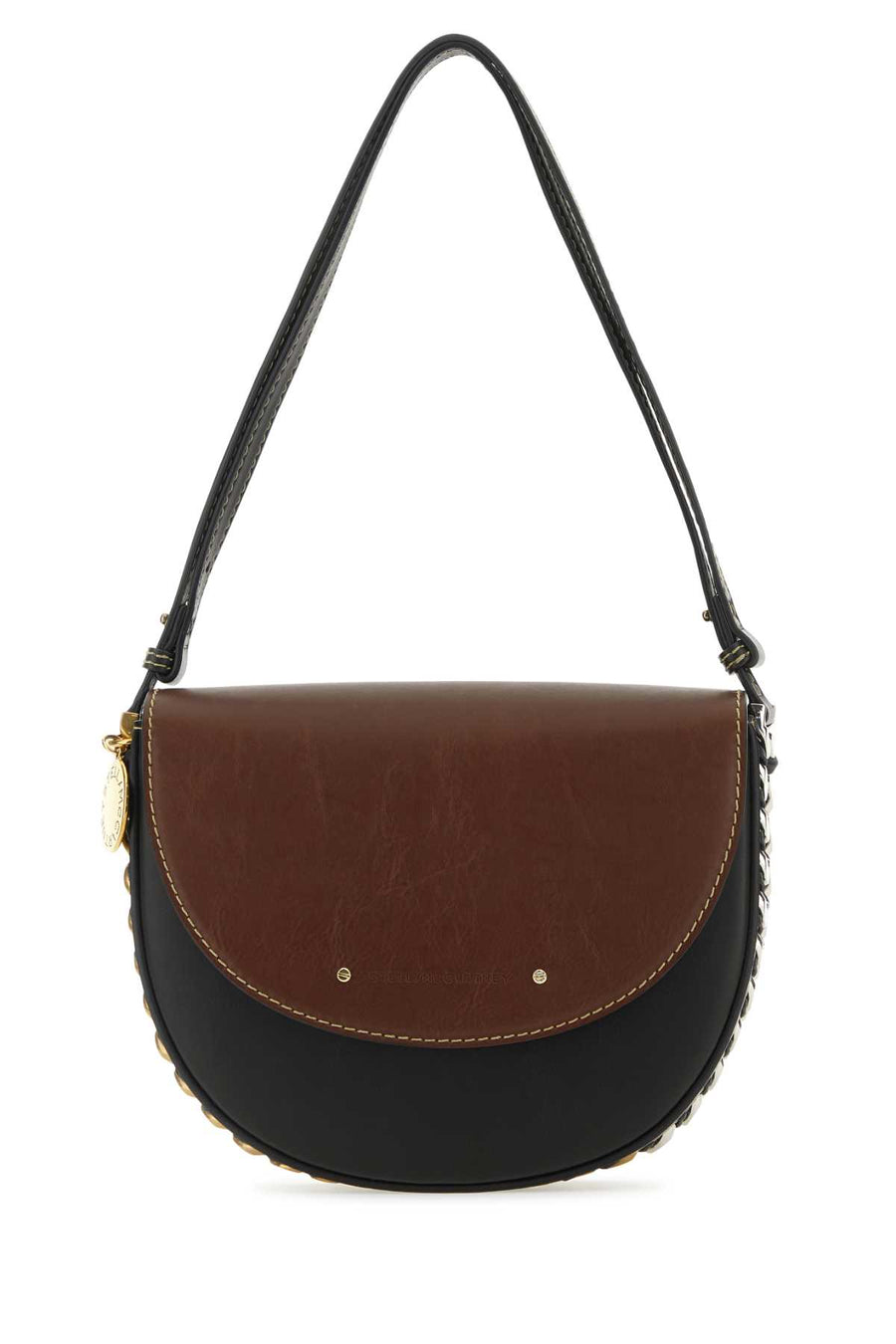 Stella McCartney Exterior: 51% Recycled polyester shoulder bag in black