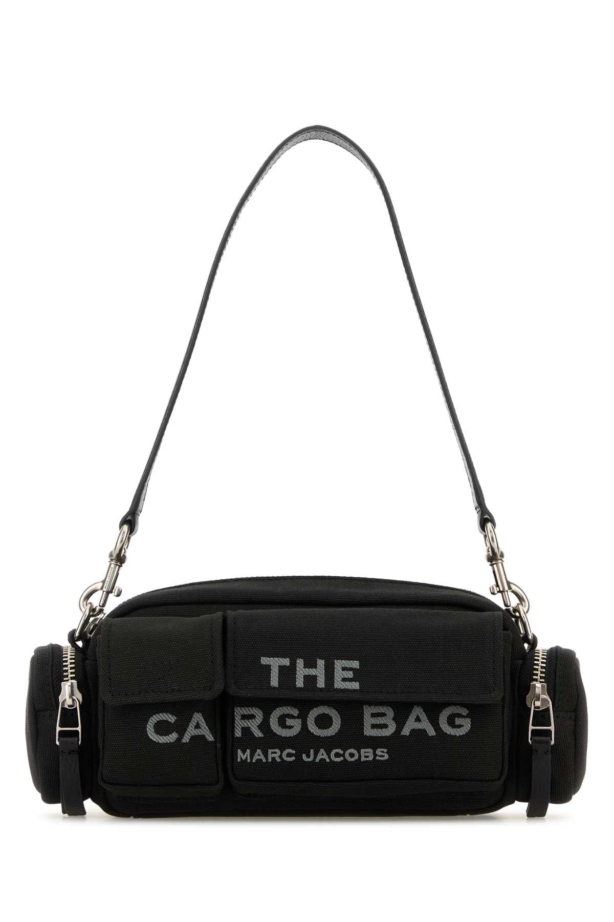 Black Canvas Shoulder Bag Borse A Mano