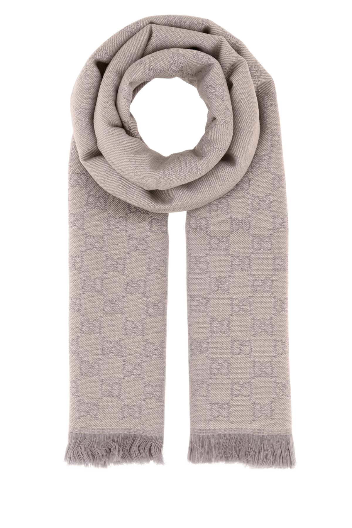 Embroidered Wool Scarf Shellskyblue Fabric Sciarpe E Foulard