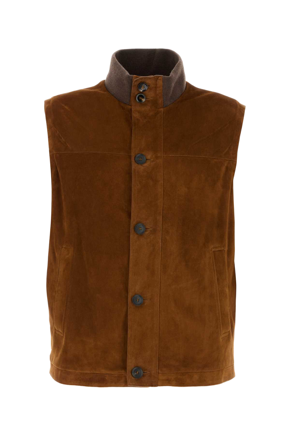 Brown Suede Jacket T Leather Giacche E Gilet