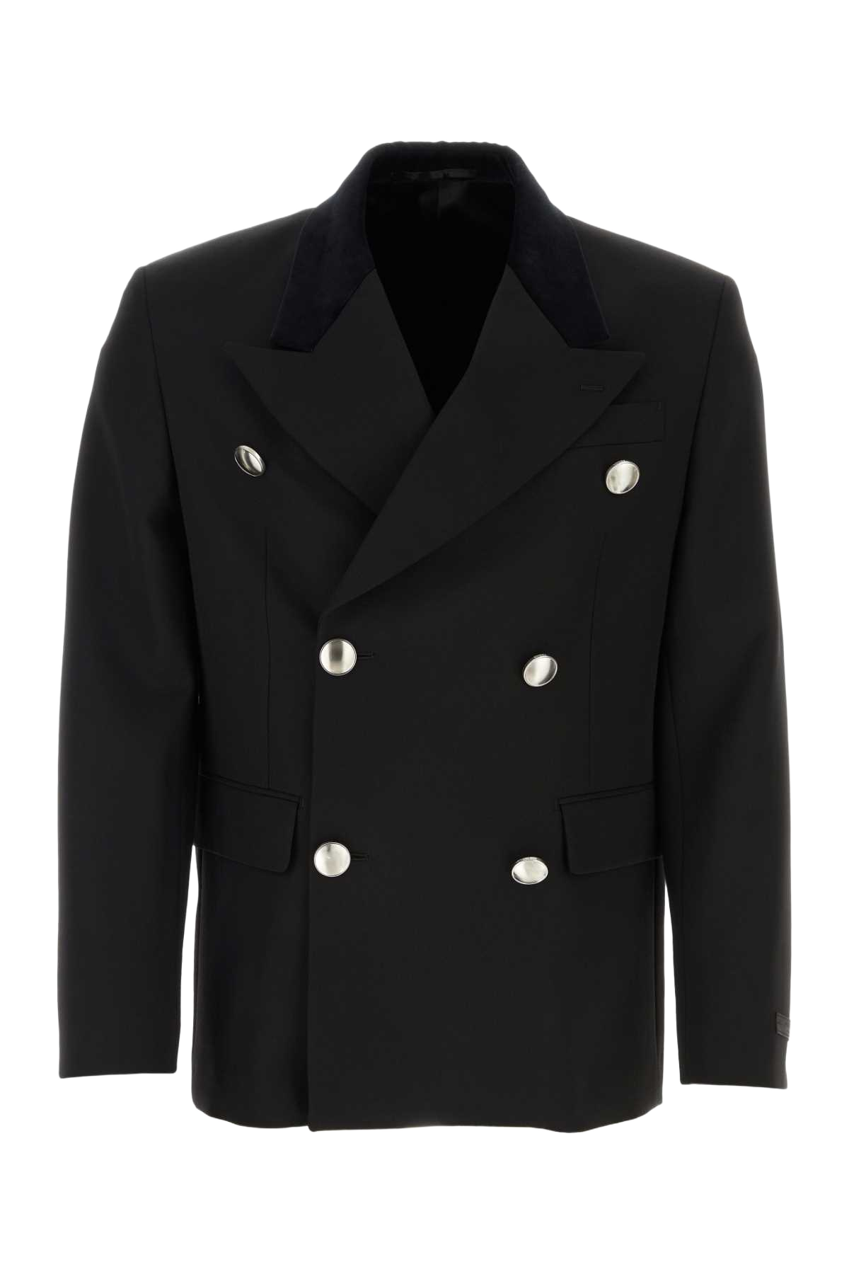 Black Wool Blazer Nero Giacche E Gilet