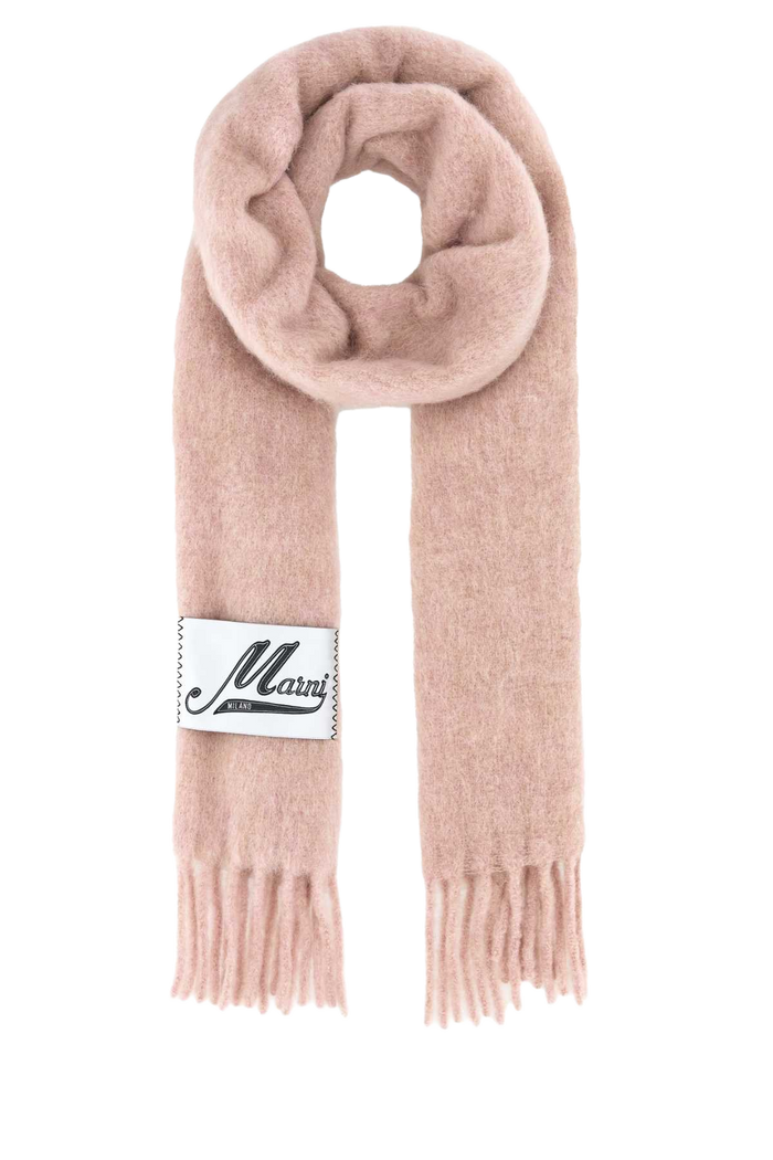 Pink Alpaca Blend Scarf Magnolia Exterior: Nylon Sciarpe E Foulard