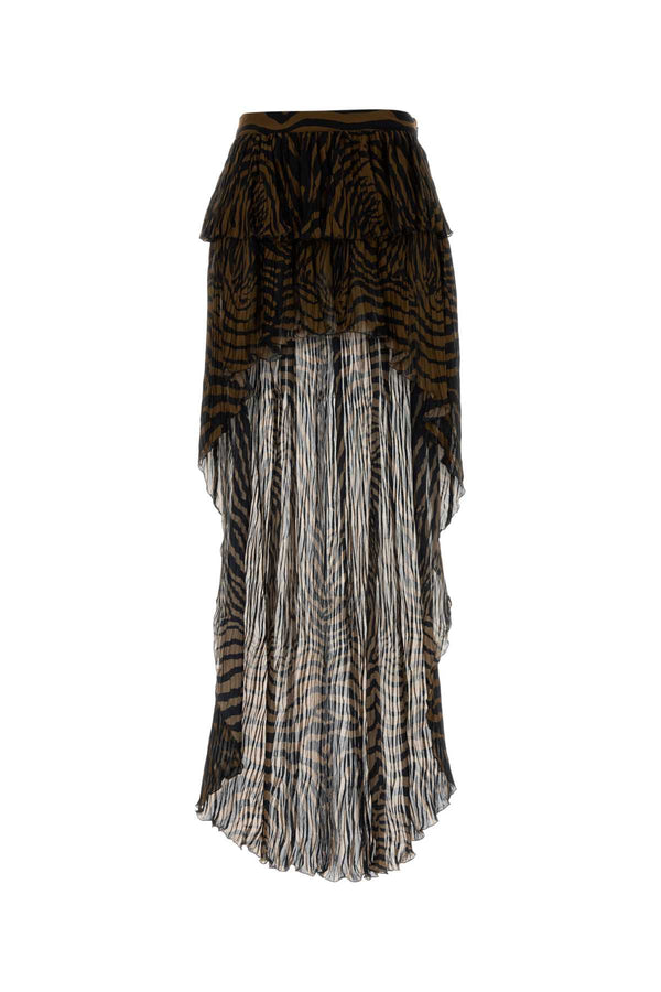 Blumarine Chiffon 100% Viscose skirt in brown