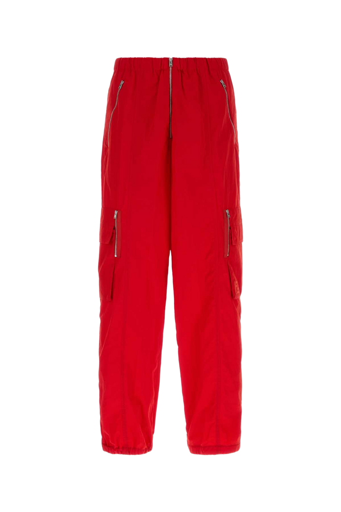 Red Nylon Joggers Ortensia Exterior: Pantaloni