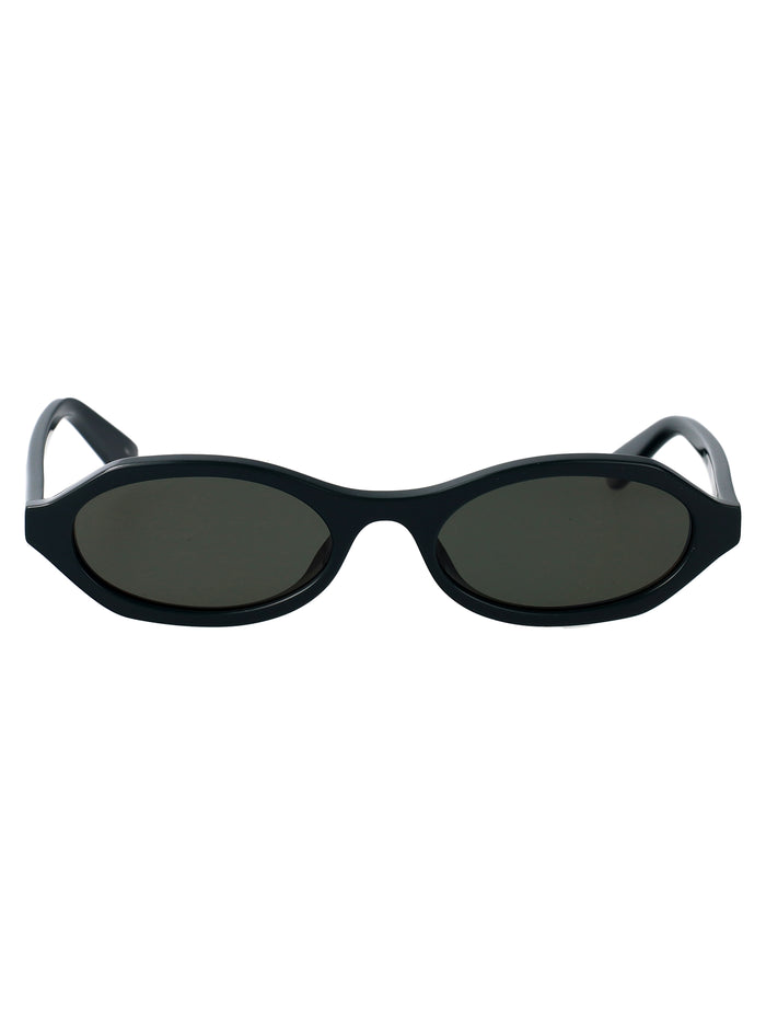 Am0559s Green-green-grey Acetate Sunglasses