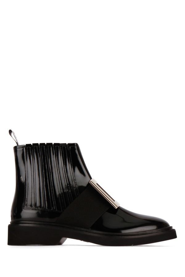 Roger Vivier Rangers 100% calfskin boot in black