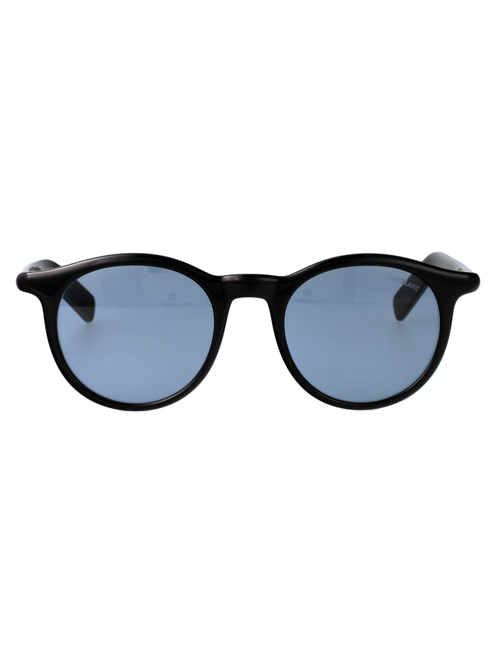 Mb0353s 007 Black-black-blue Recycled Injected Acetate Sunglasses