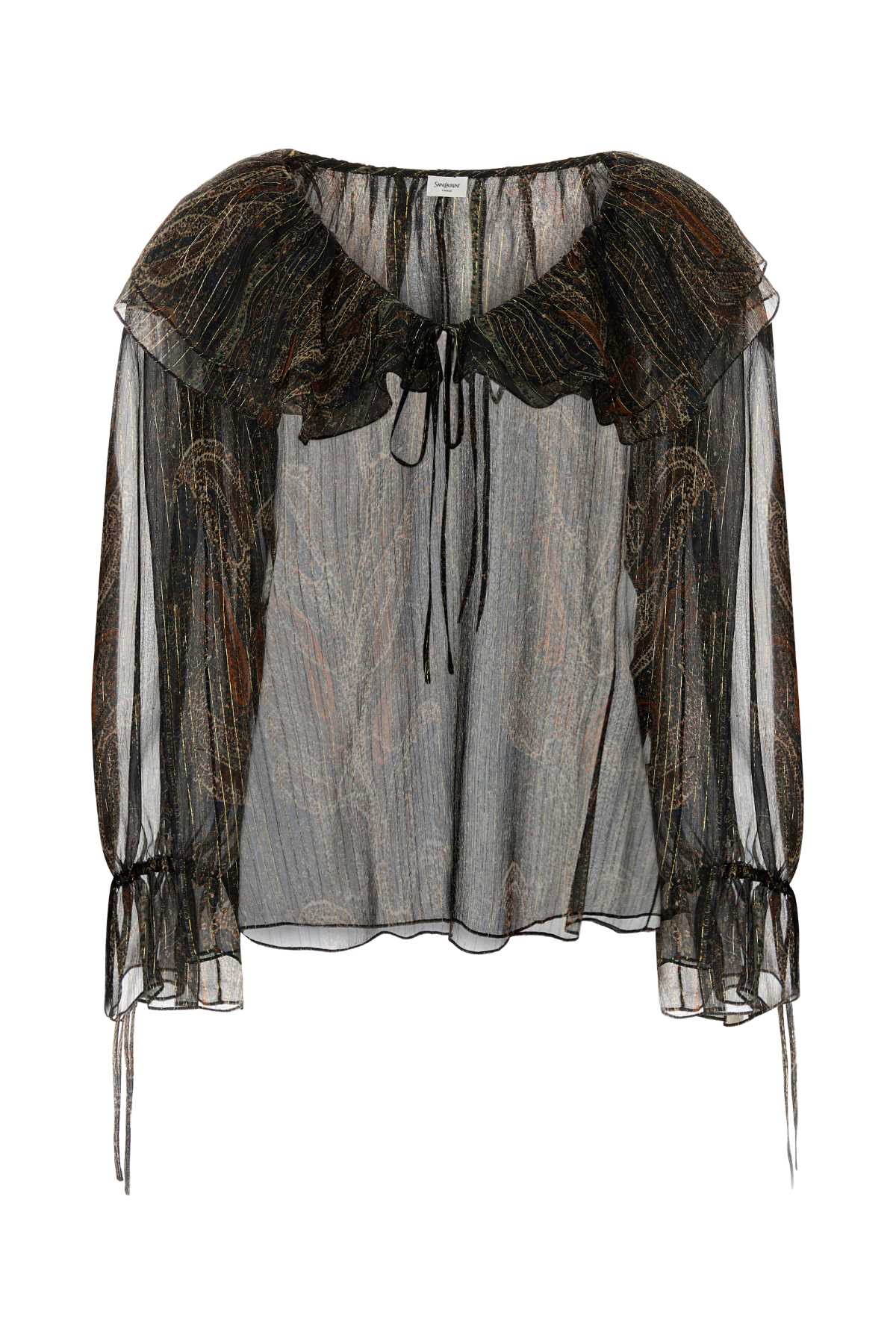 Printed Silk Blend Blouse Multicolorefonce Maglie