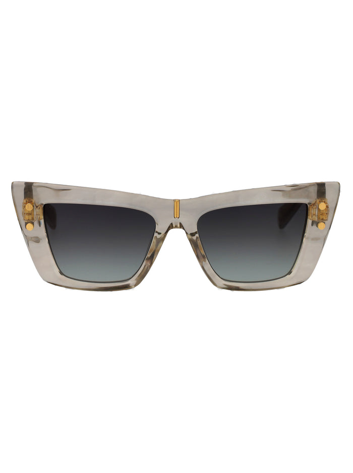 B - Eye Gry Gld Acetate Sunglasses