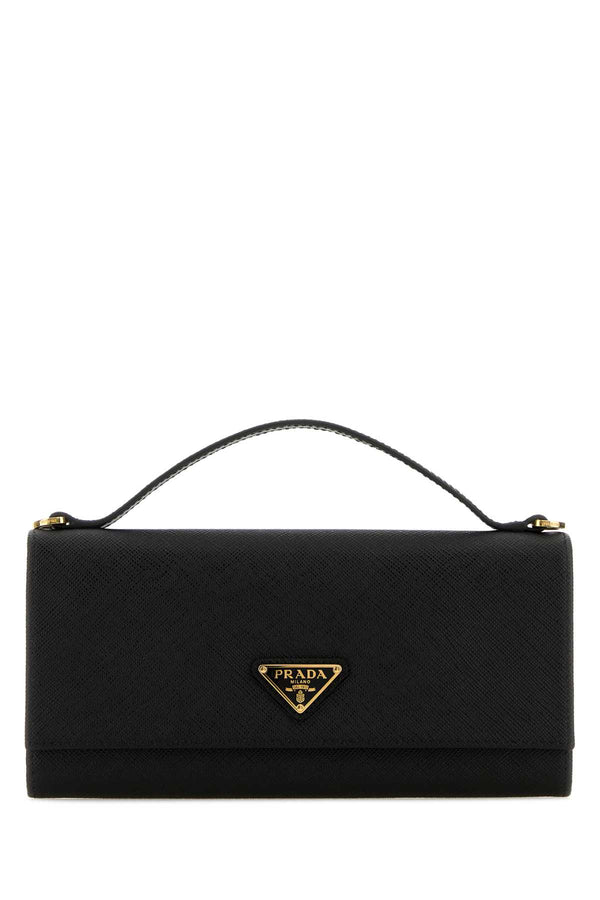 Prada Exterior: 100% Leather wallet in black